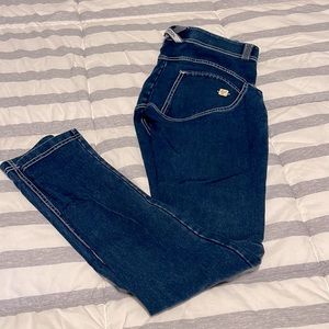 Excellent used condition!! Freddy butt shaping jeans. Size XSmall. Blue denim